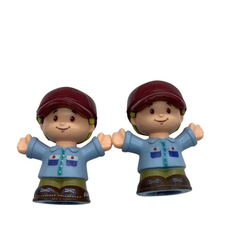 Fisher-Price Little People Boy Figures‎ Mattel Toy Collectibles Set of 2
